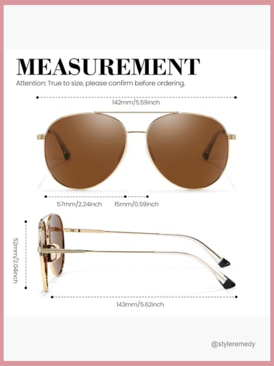 Polarized Aviator Sunglasses with UV Protection and Tangle-Free Design main image 5